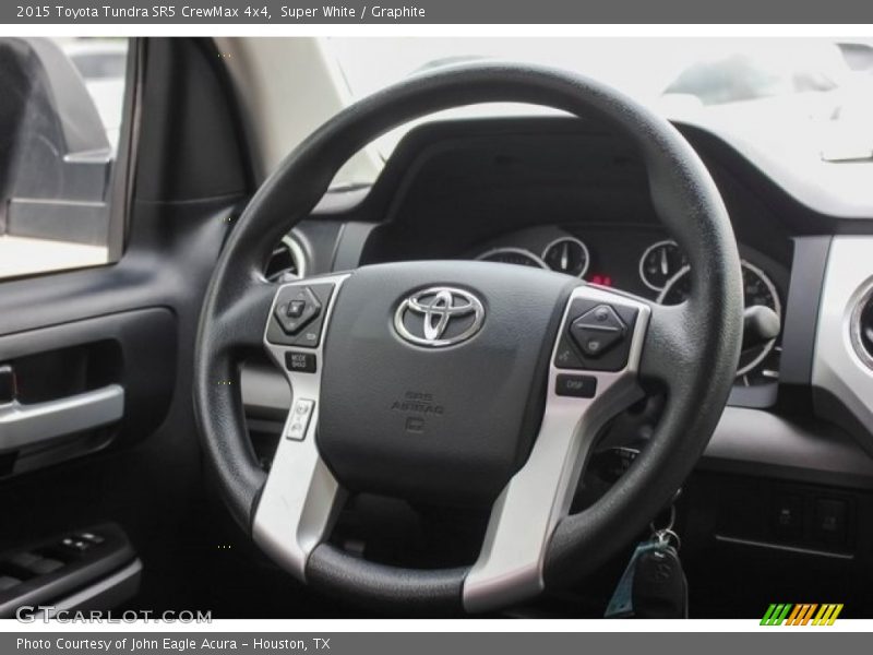 Super White / Graphite 2015 Toyota Tundra SR5 CrewMax 4x4