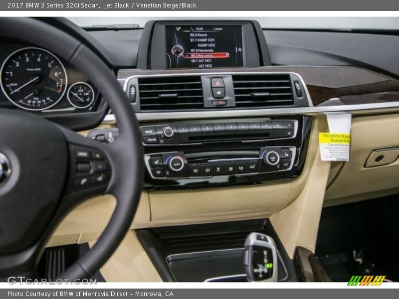 Jet Black / Venetian Beige/Black 2017 BMW 3 Series 320i Sedan