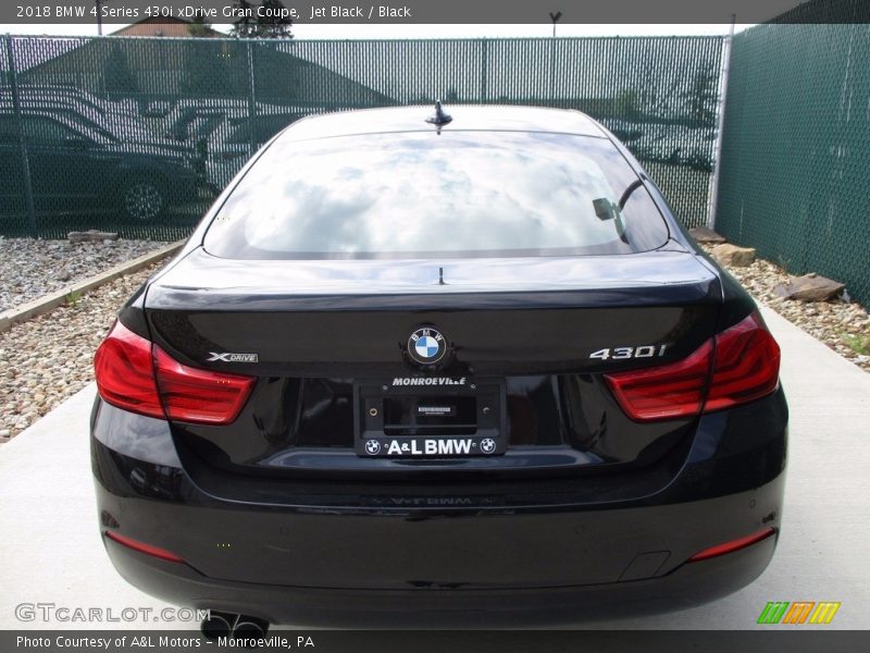 Jet Black / Black 2018 BMW 4 Series 430i xDrive Gran Coupe