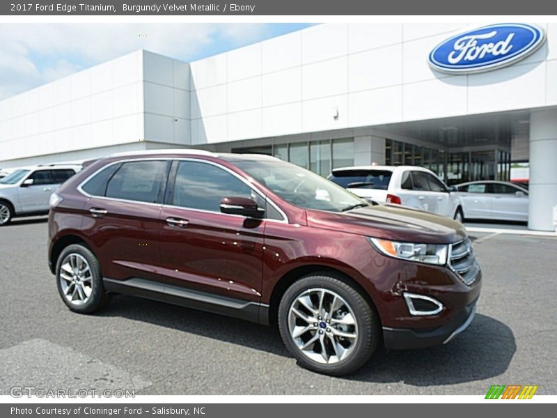 Burgundy Velvet Metallic / Ebony 2017 Ford Edge Titanium