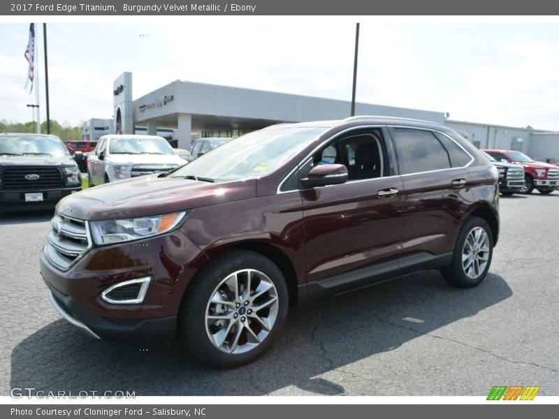 Burgundy Velvet Metallic / Ebony 2017 Ford Edge Titanium