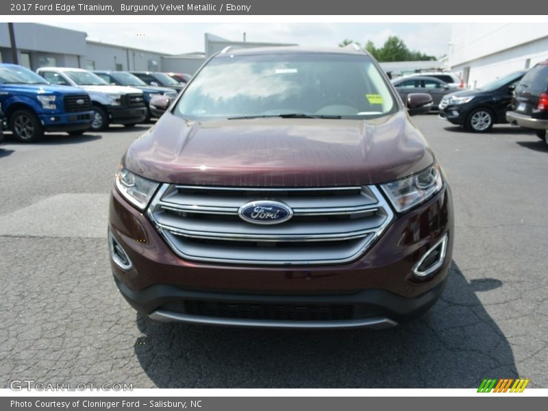 Burgundy Velvet Metallic / Ebony 2017 Ford Edge Titanium