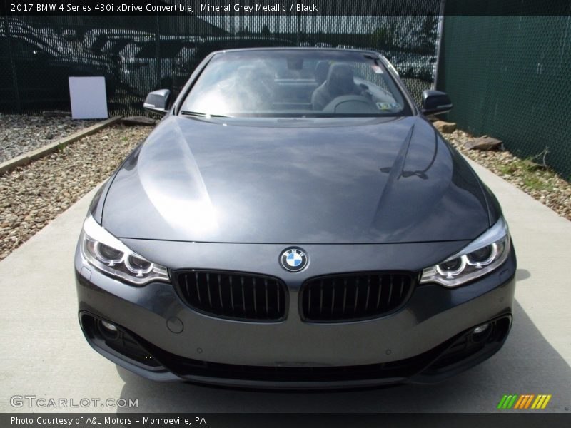 Mineral Grey Metallic / Black 2017 BMW 4 Series 430i xDrive Convertible