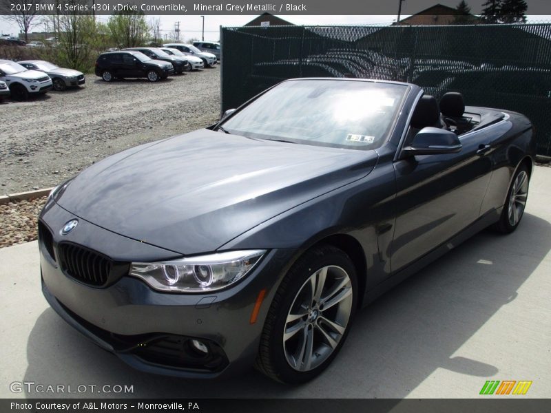 Mineral Grey Metallic / Black 2017 BMW 4 Series 430i xDrive Convertible