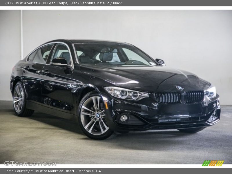 Black Sapphire Metallic / Black 2017 BMW 4 Series 430i Gran Coupe