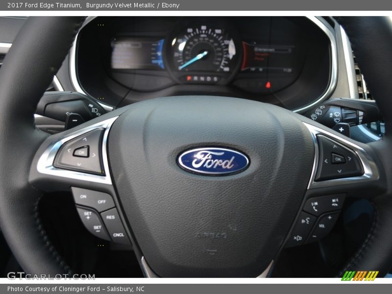Burgundy Velvet Metallic / Ebony 2017 Ford Edge Titanium