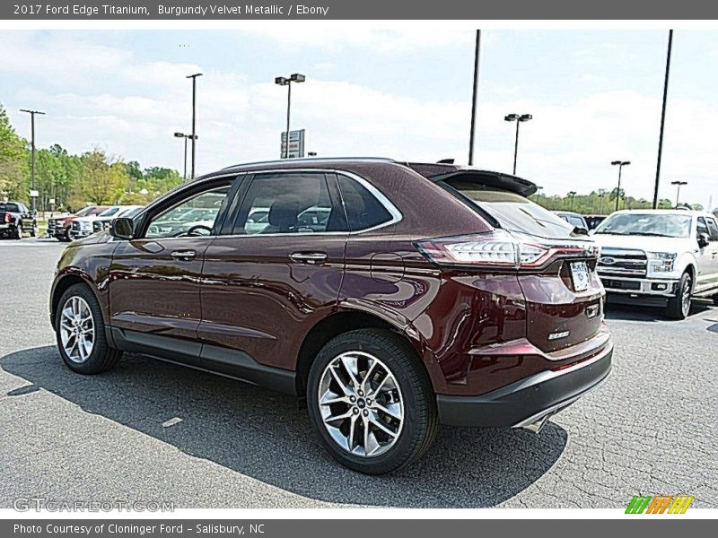 Burgundy Velvet Metallic / Ebony 2017 Ford Edge Titanium