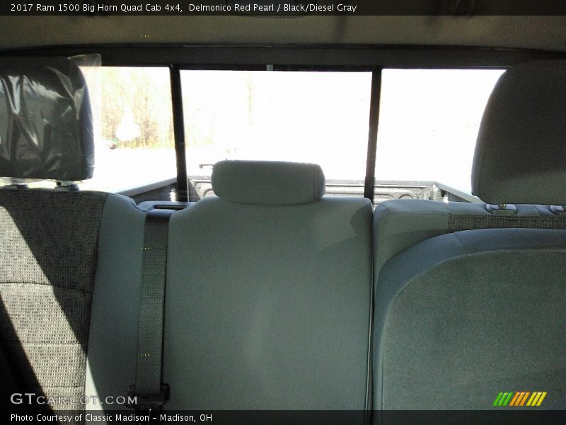 Delmonico Red Pearl / Black/Diesel Gray 2017 Ram 1500 Big Horn Quad Cab 4x4