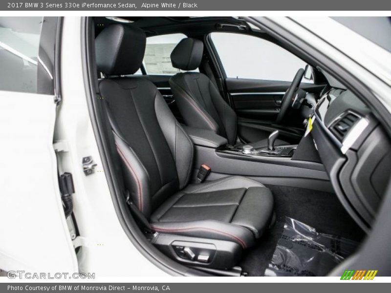 Alpine White / Black 2017 BMW 3 Series 330e iPerfomance Sedan
