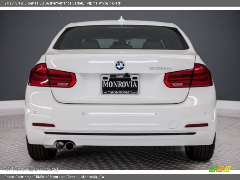 Alpine White / Black 2017 BMW 3 Series 330e iPerfomance Sedan