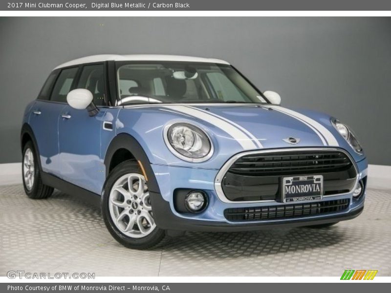 Digital Blue Metallic / Carbon Black 2017 Mini Clubman Cooper