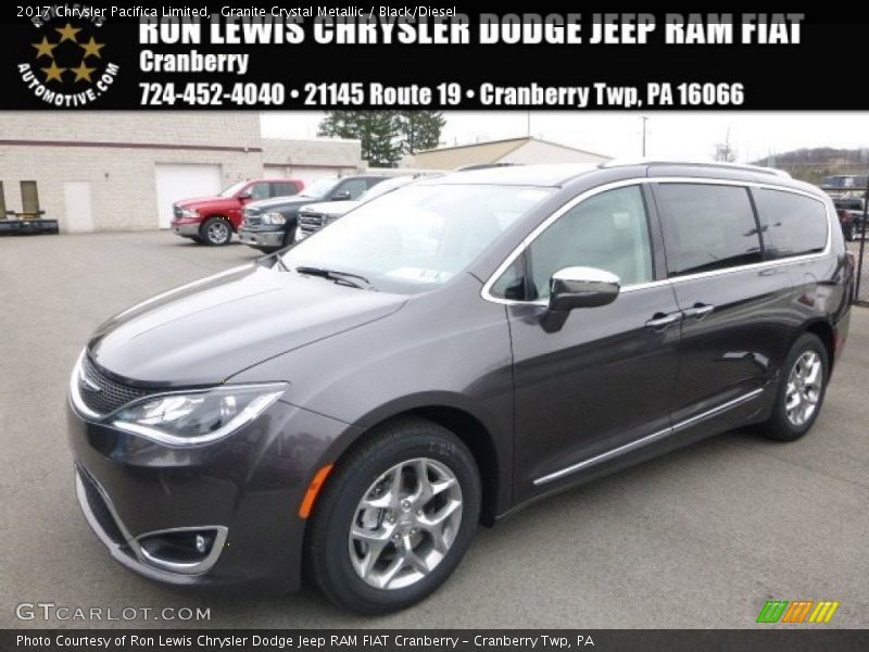 Granite Crystal Metallic / Black/Diesel 2017 Chrysler Pacifica Limited