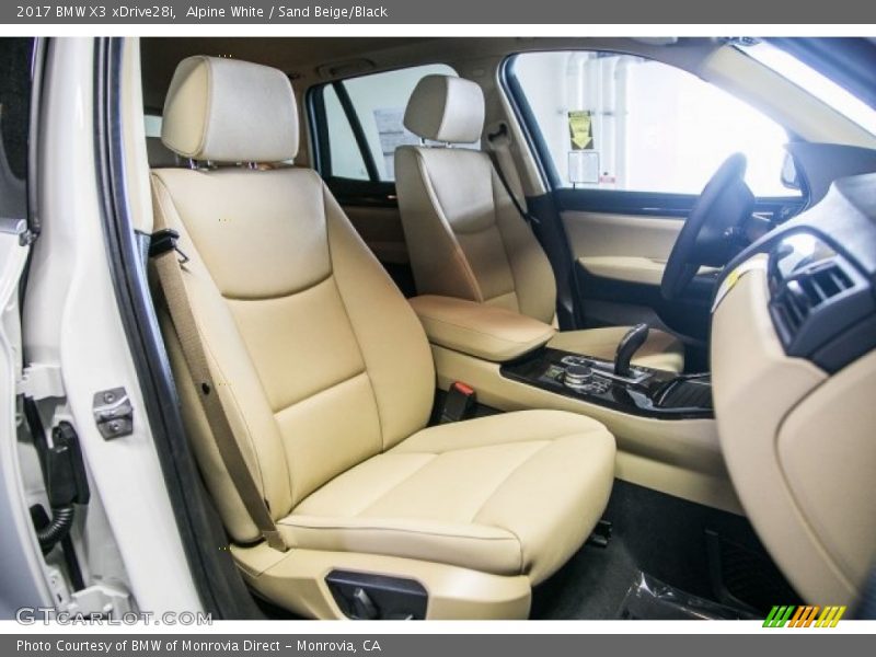 Alpine White / Sand Beige/Black 2017 BMW X3 xDrive28i