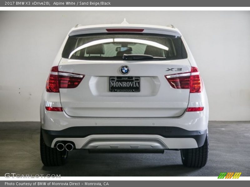 Alpine White / Sand Beige/Black 2017 BMW X3 xDrive28i