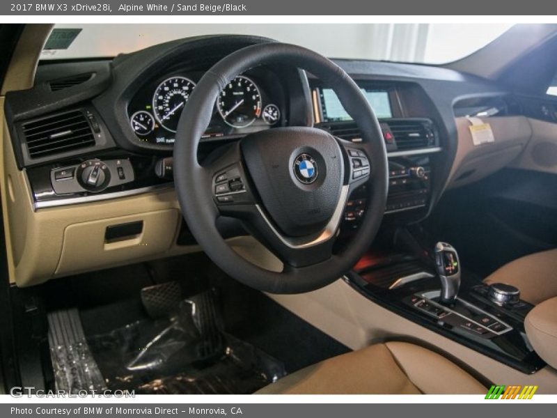 Alpine White / Sand Beige/Black 2017 BMW X3 xDrive28i