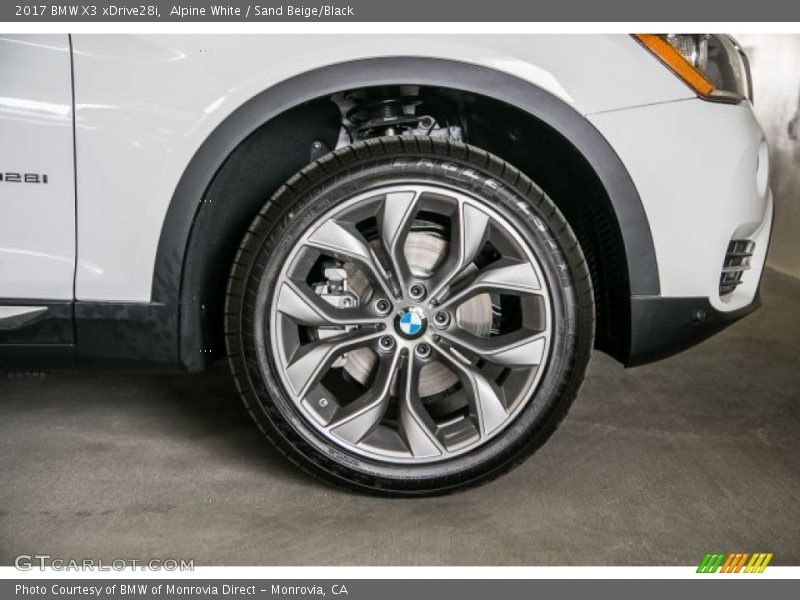 Alpine White / Sand Beige/Black 2017 BMW X3 xDrive28i
