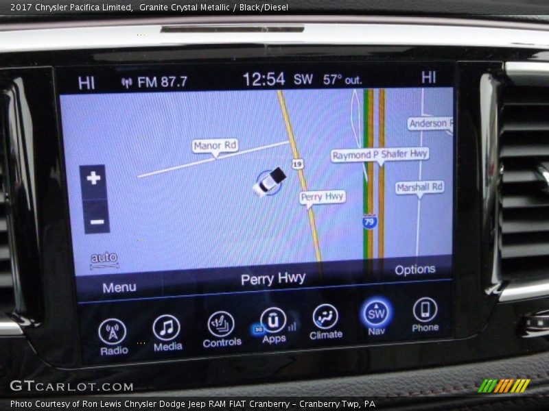 Granite Crystal Metallic / Black/Diesel 2017 Chrysler Pacifica Limited