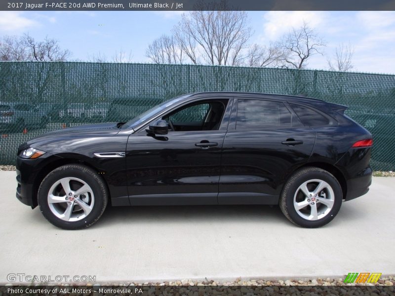 Ultimate Black / Jet 2017 Jaguar F-PACE 20d AWD Premium
