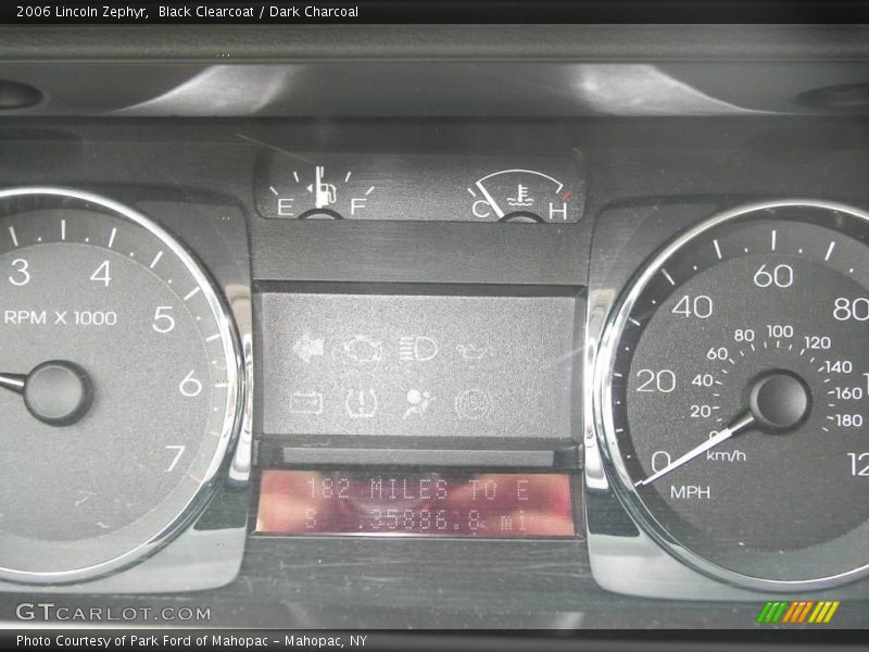 Black Clearcoat / Dark Charcoal 2006 Lincoln Zephyr