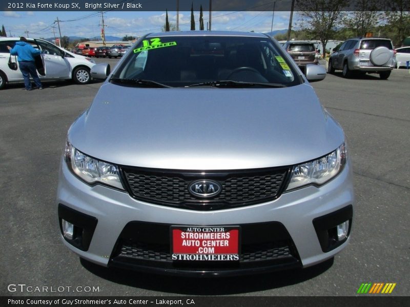 Bright Silver / Black 2012 Kia Forte Koup SX