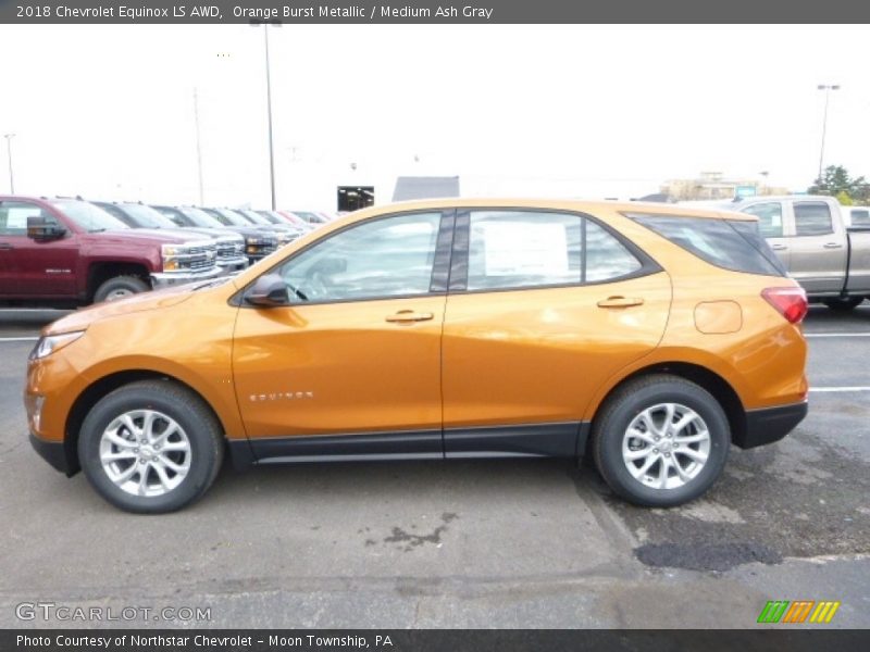 Orange Burst Metallic / Medium Ash Gray 2018 Chevrolet Equinox LS AWD