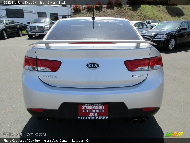 Bright Silver / Black 2012 Kia Forte Koup SX