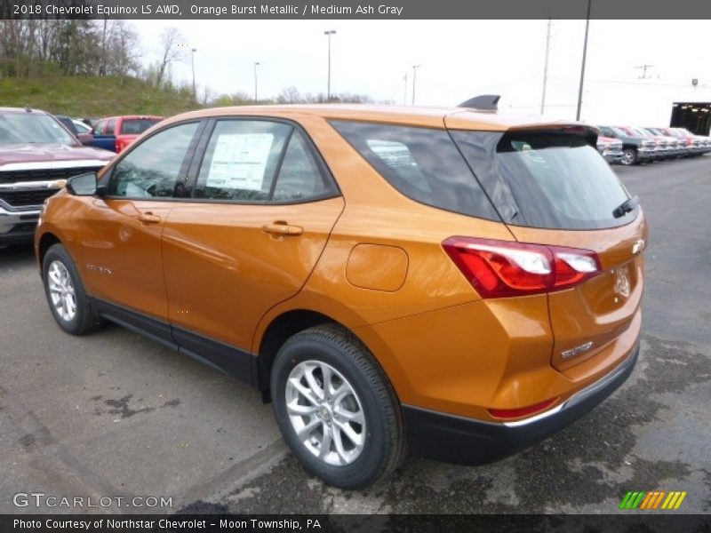 Orange Burst Metallic / Medium Ash Gray 2018 Chevrolet Equinox LS AWD