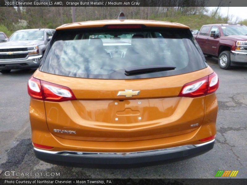 Orange Burst Metallic / Medium Ash Gray 2018 Chevrolet Equinox LS AWD