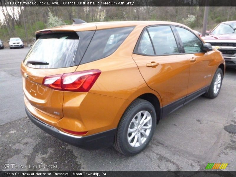 Orange Burst Metallic / Medium Ash Gray 2018 Chevrolet Equinox LS AWD