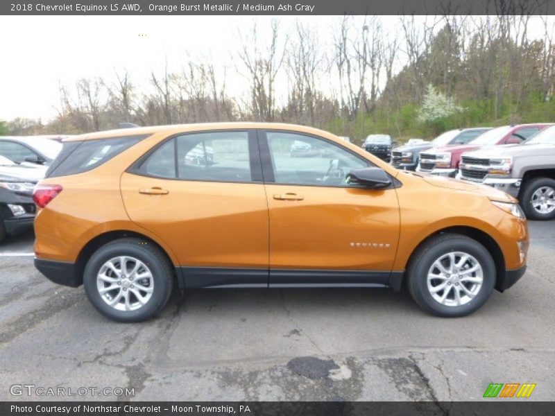 Orange Burst Metallic / Medium Ash Gray 2018 Chevrolet Equinox LS AWD