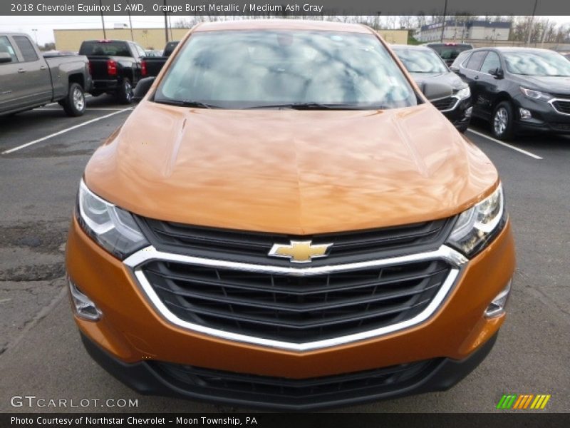 Orange Burst Metallic / Medium Ash Gray 2018 Chevrolet Equinox LS AWD