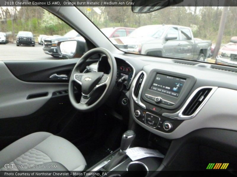 Orange Burst Metallic / Medium Ash Gray 2018 Chevrolet Equinox LS AWD