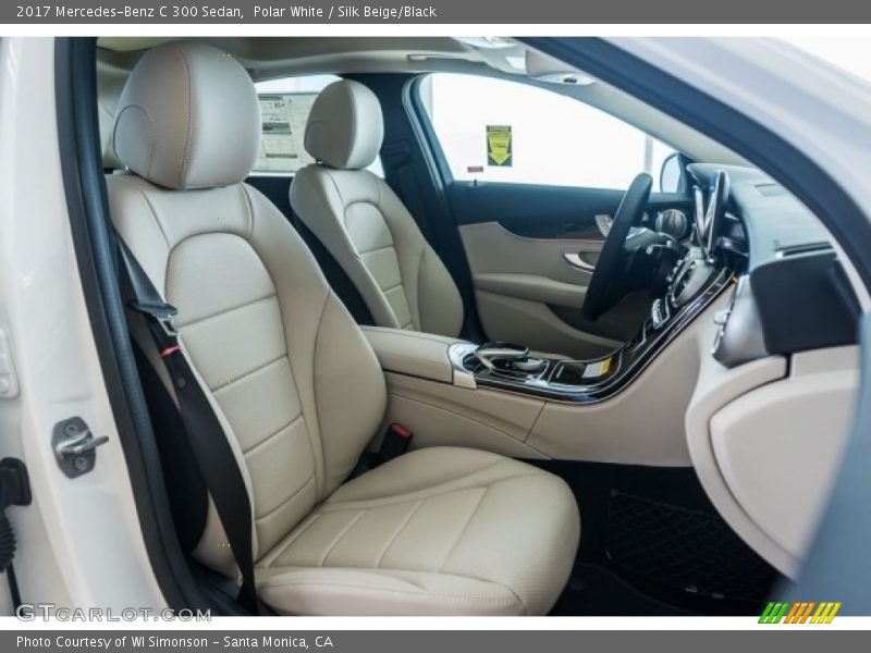 Polar White / Silk Beige/Black 2017 Mercedes-Benz C 300 Sedan