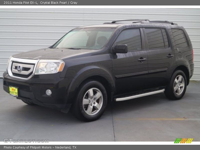 Crystal Black Pearl / Gray 2011 Honda Pilot EX-L