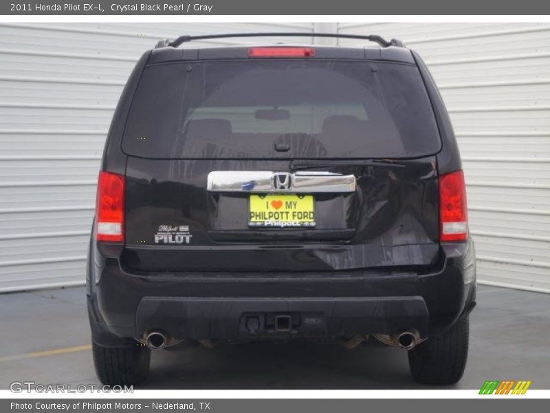 Crystal Black Pearl / Gray 2011 Honda Pilot EX-L