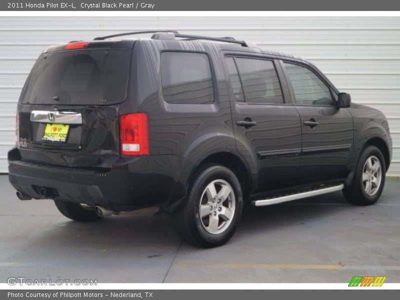 Crystal Black Pearl / Gray 2011 Honda Pilot EX-L