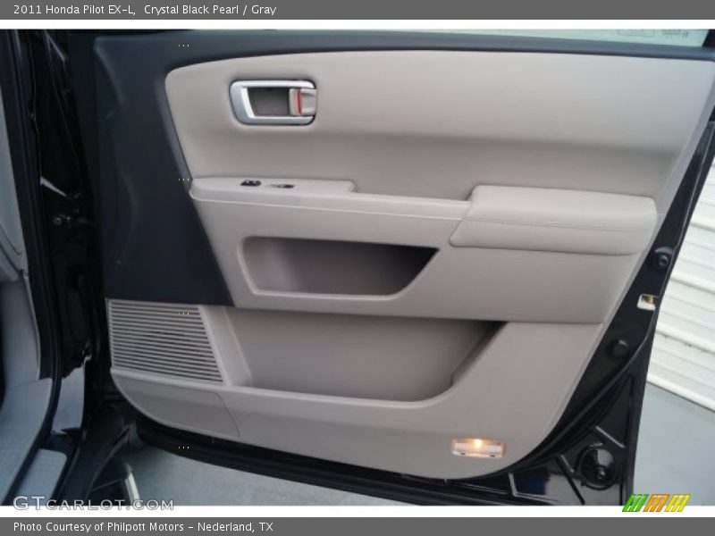 Crystal Black Pearl / Gray 2011 Honda Pilot EX-L