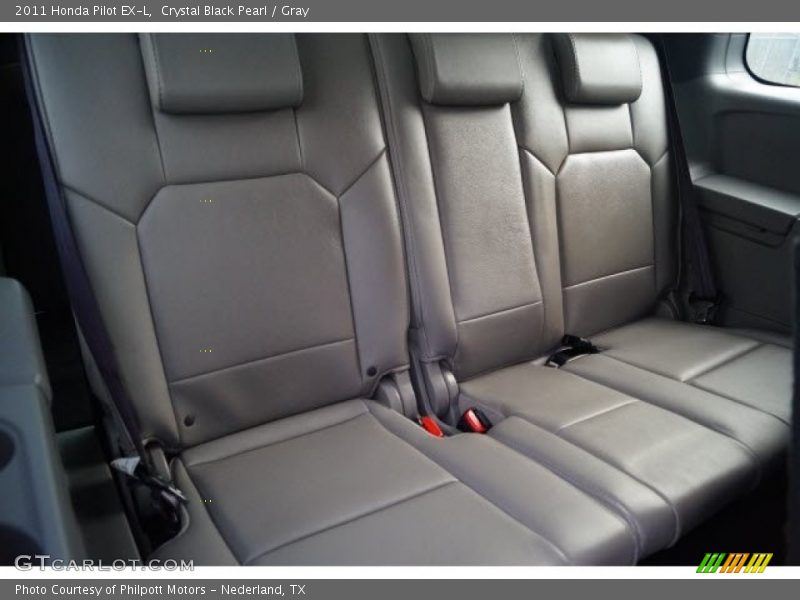 Crystal Black Pearl / Gray 2011 Honda Pilot EX-L