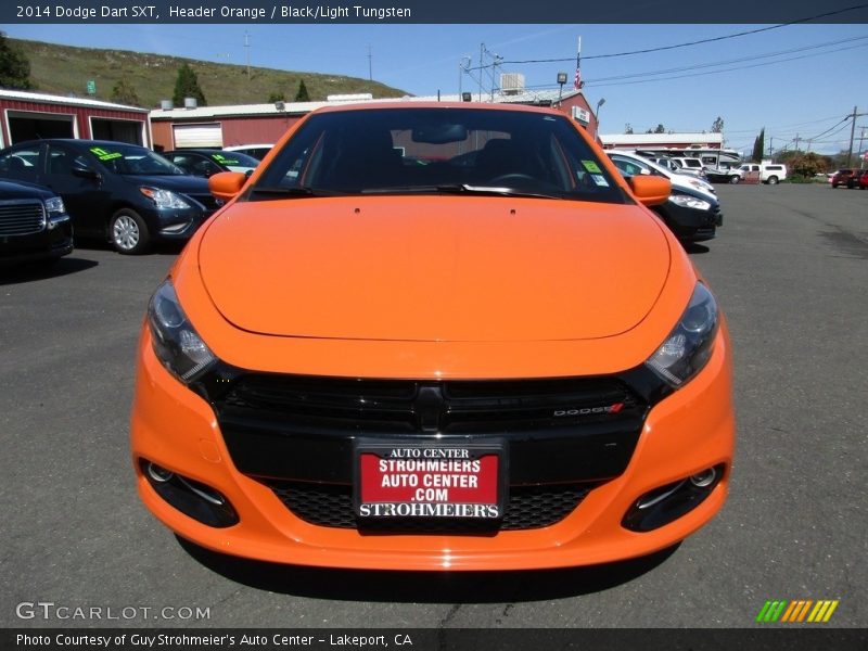 Header Orange / Black/Light Tungsten 2014 Dodge Dart SXT