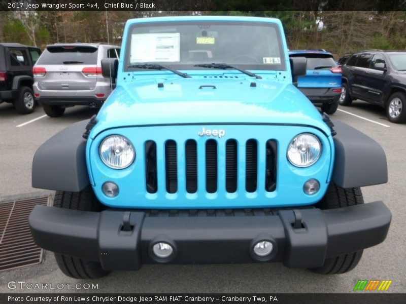 Chief Blue / Black 2017 Jeep Wrangler Sport 4x4