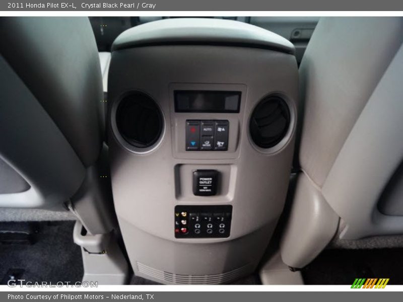 Crystal Black Pearl / Gray 2011 Honda Pilot EX-L