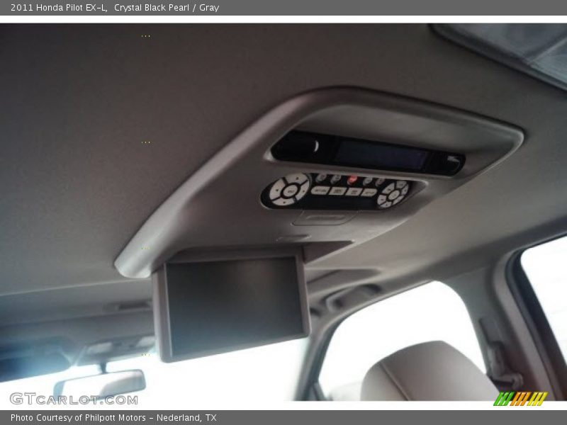 Crystal Black Pearl / Gray 2011 Honda Pilot EX-L