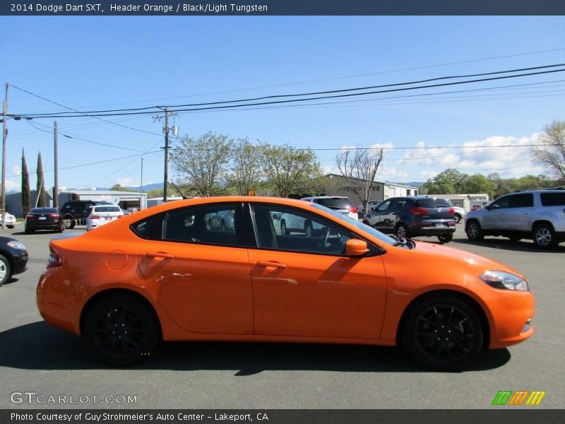 Header Orange / Black/Light Tungsten 2014 Dodge Dart SXT