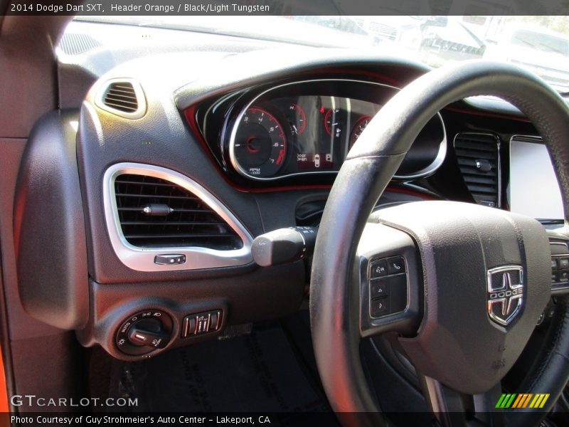 Header Orange / Black/Light Tungsten 2014 Dodge Dart SXT