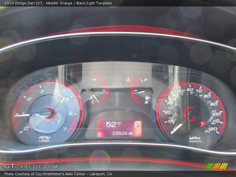 Header Orange / Black/Light Tungsten 2014 Dodge Dart SXT