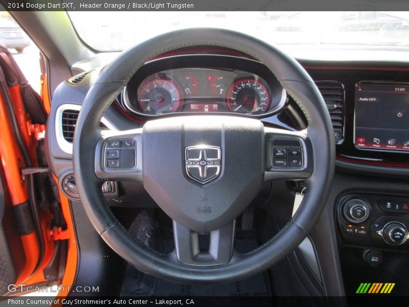 Header Orange / Black/Light Tungsten 2014 Dodge Dart SXT