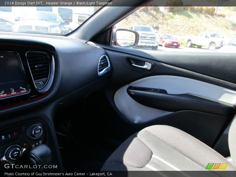 Header Orange / Black/Light Tungsten 2014 Dodge Dart SXT
