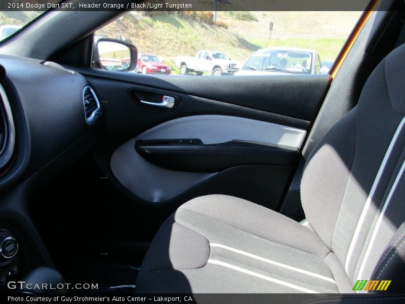Header Orange / Black/Light Tungsten 2014 Dodge Dart SXT