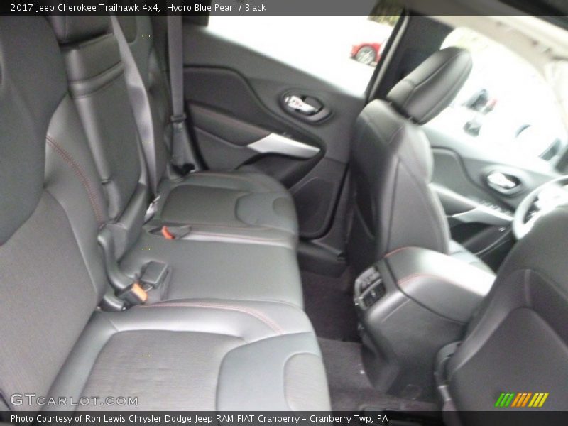 Hydro Blue Pearl / Black 2017 Jeep Cherokee Trailhawk 4x4