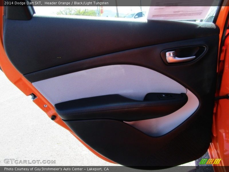 Header Orange / Black/Light Tungsten 2014 Dodge Dart SXT